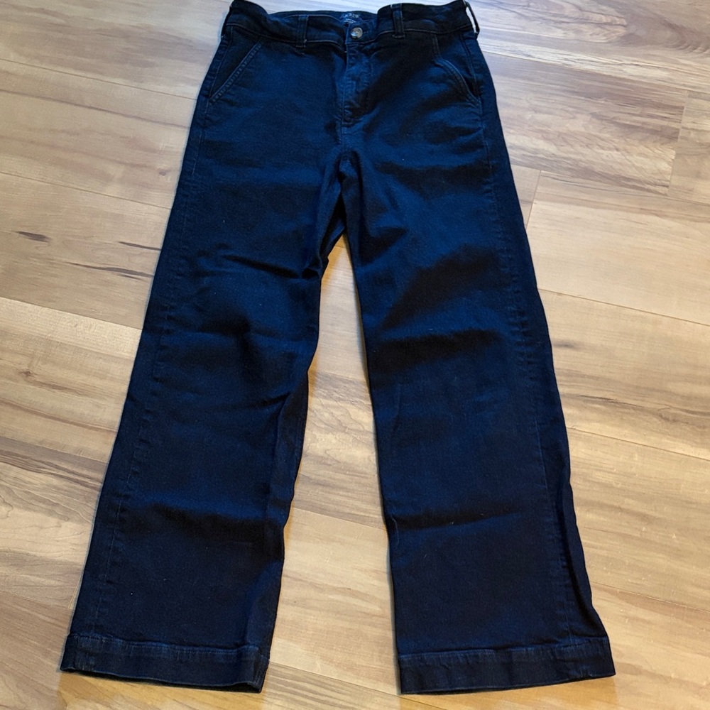 J. Crew High-Rise Trousers in Deep blue
